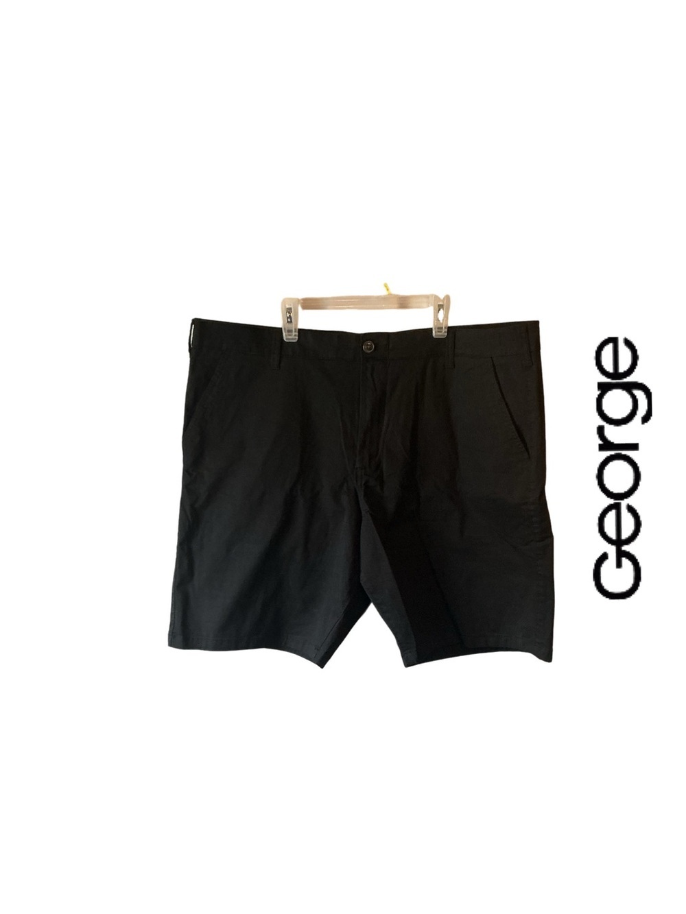 NWOT George Black Flat Front Men's Shorts